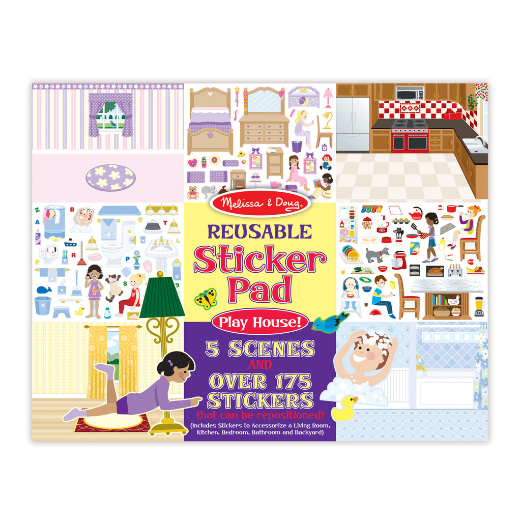 Reusable Sticker Pad - Play House - Brain Spice