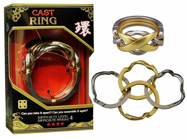 Ring L4 - Huzzle Cast Puzzle - Brain Spice