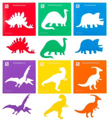 Dinosaur Stencil Set - Brain Spice
