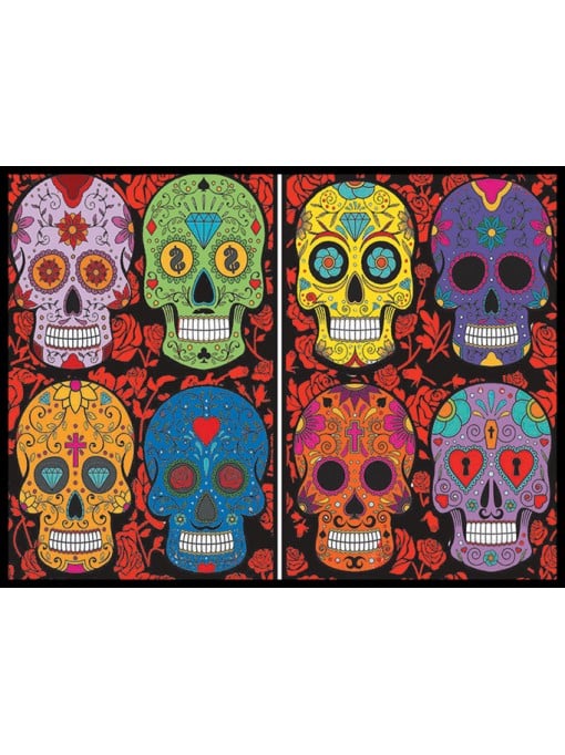 Mexican Skulls Folder - Brain Spice