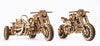 Scrambler UGR-10 with Sidecar - uGears - Brain Spice