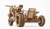 Scrambler UGR-10 with Sidecar - uGears - Brain Spice