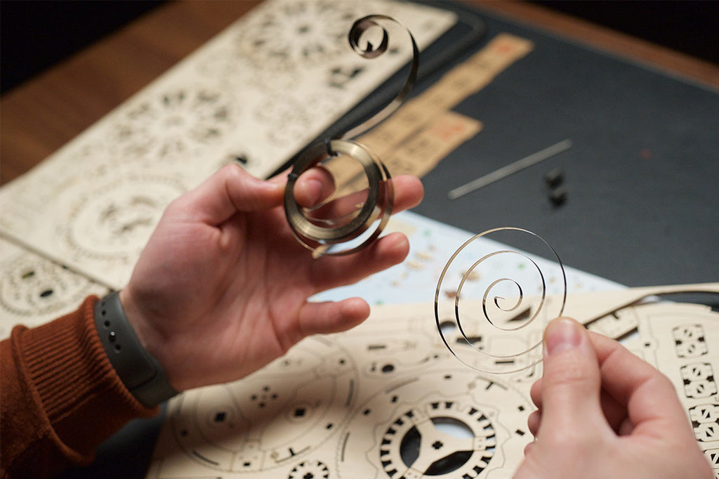 Sky Watcher Tourbillon Table Clock - uGears - Brain Spice
