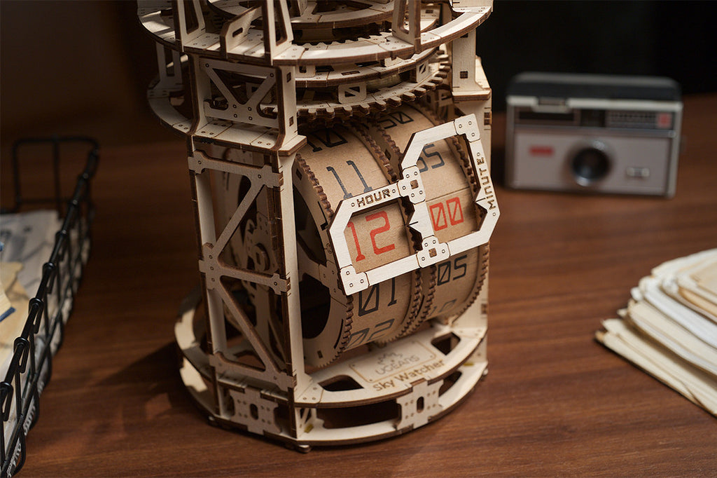 Sky Watcher Tourbillon Table Clock - uGears - Brain Spice