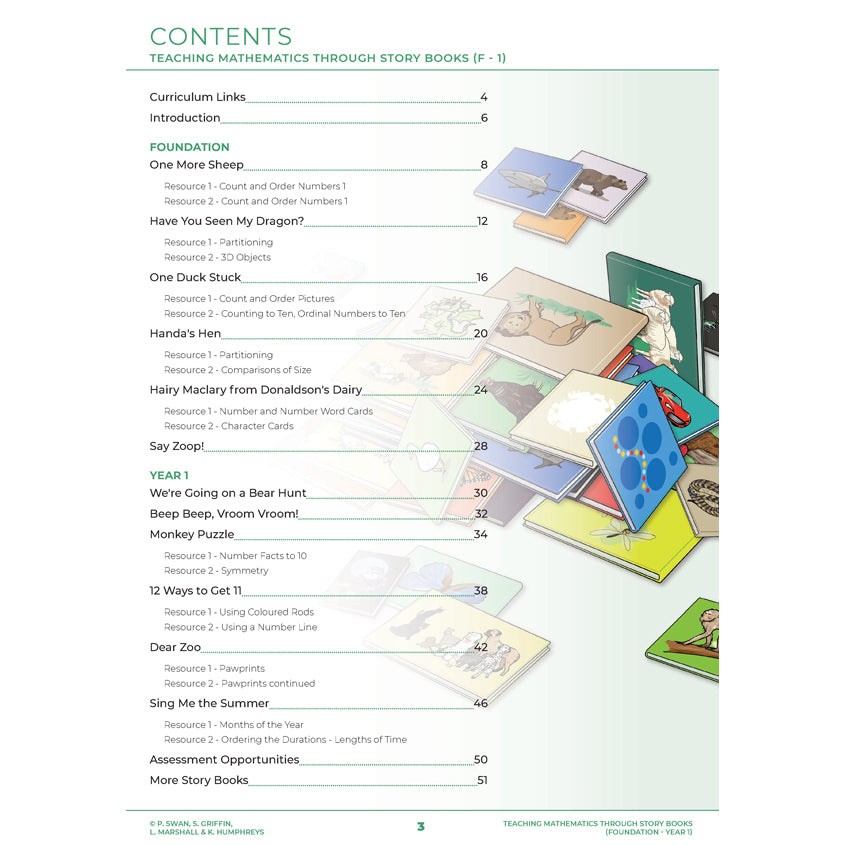Teaching Mathematics Through Story Books - Book 1 - Brain Spice