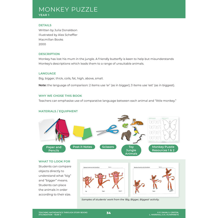 Teaching Mathematics Through Story Books - Book 1 - Brain Spice