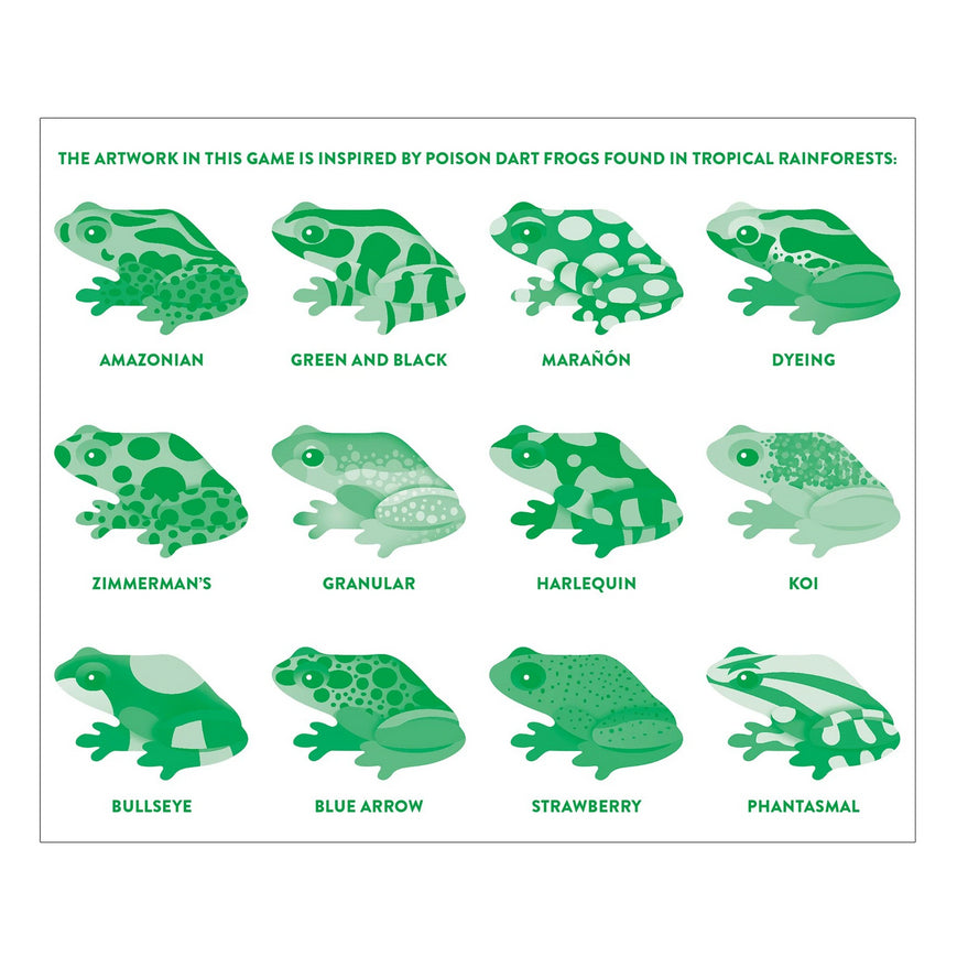 Tropical Frogs - Shaped Memory Match - Brain Spice