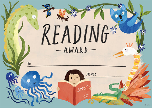 Wild Creatures Reading Award - Certificates (pack of 20) - Brain Spice