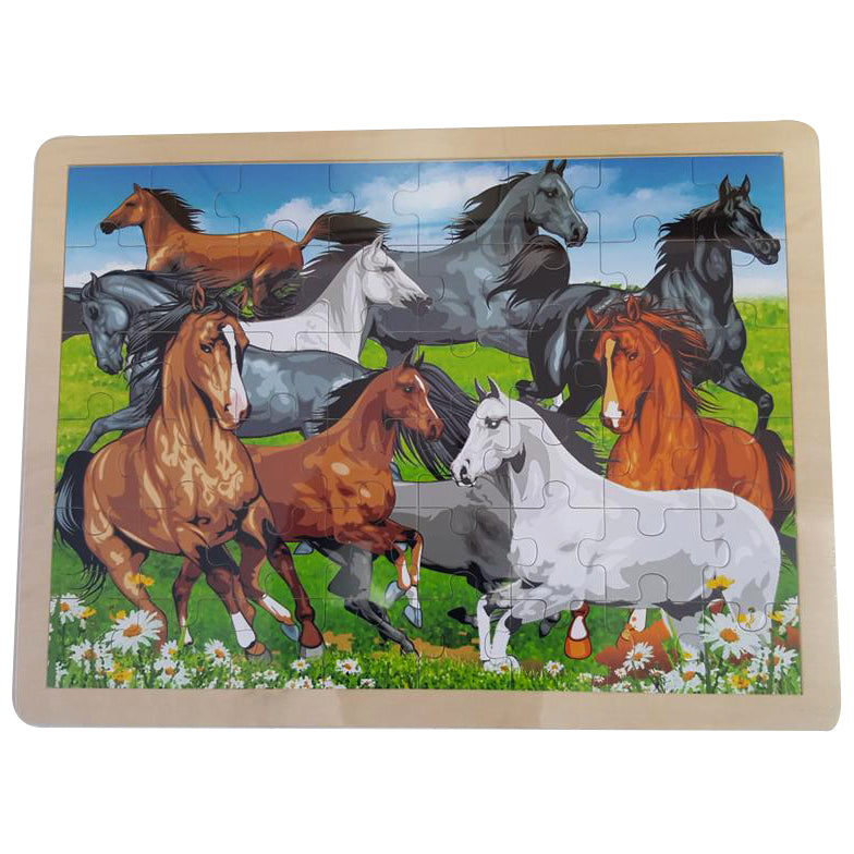 Wooden Jigsaw - Horse - 48pc - Brain Spice