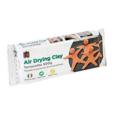 Modelling Clay - Air Drying - 500g Terracotta - Brain Spice