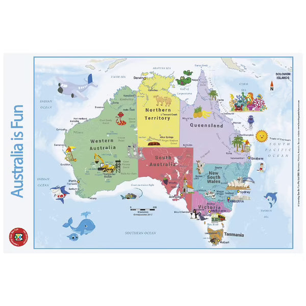Australia Is Fun Wall Chart - Brain Spice
