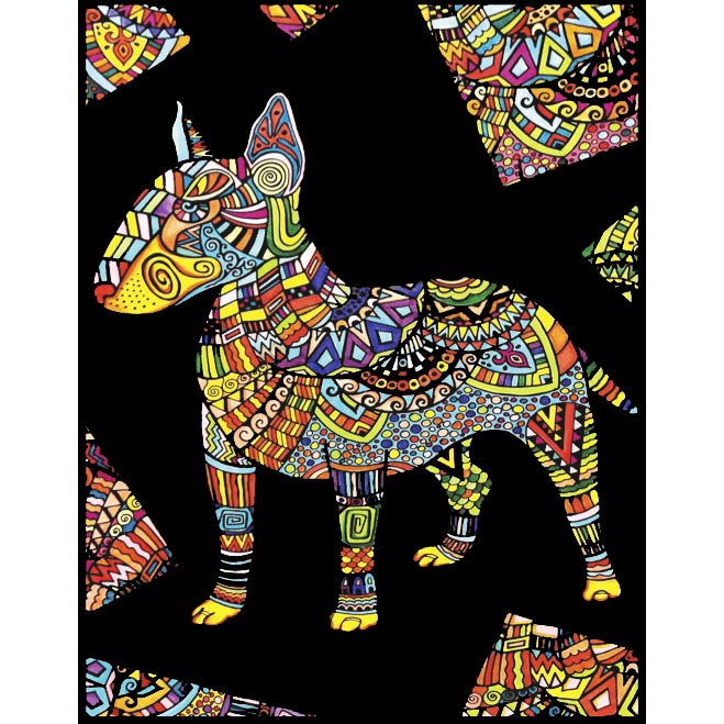 Bull Terrier - Large Poster - Brain Spice