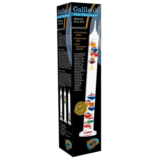 Galileo Thermometer - 16-34 degC 44cm - Brain Spice
