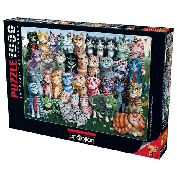 Cat Family Reunion - Jigsaw 1000pc - Brain Spice