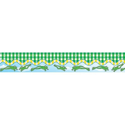 Frogs and Gingham - Pop-Apart Border