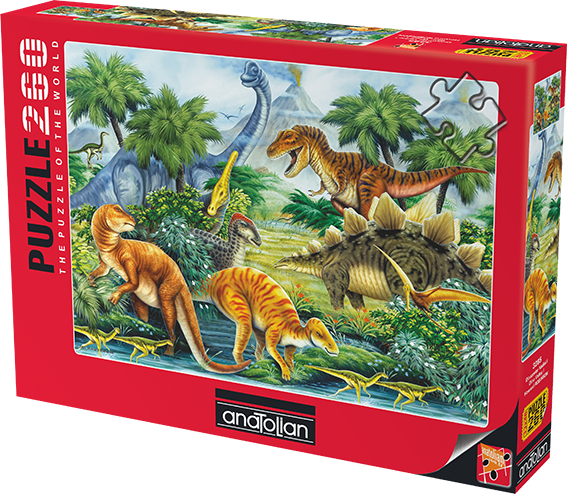 Dino Valley I - Jigsaw 260pc - Brain Spice