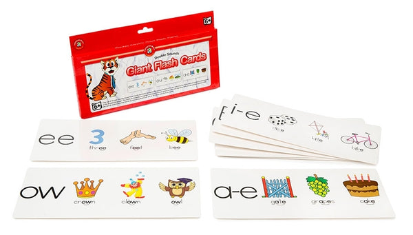 Double Sounds Giant Flash Cards - Brain Spice