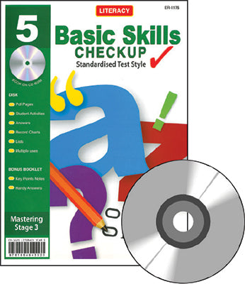 Year 5 Literacy Basic Skills Checkup - Booklet and CD - Brain Spice
