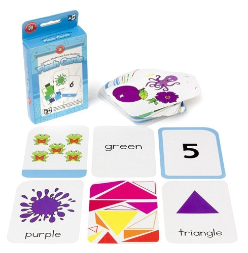 Flash Cards - Colours Shapes and Early Numbers - Brain Spice