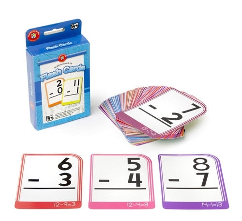 Flash Cards - Subtraction 0 to 15 - Brain Spice
