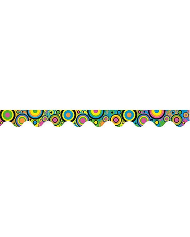 Fluoro Spots and Dots - Scalloped Borders (Pack of 12) - Brain Spice