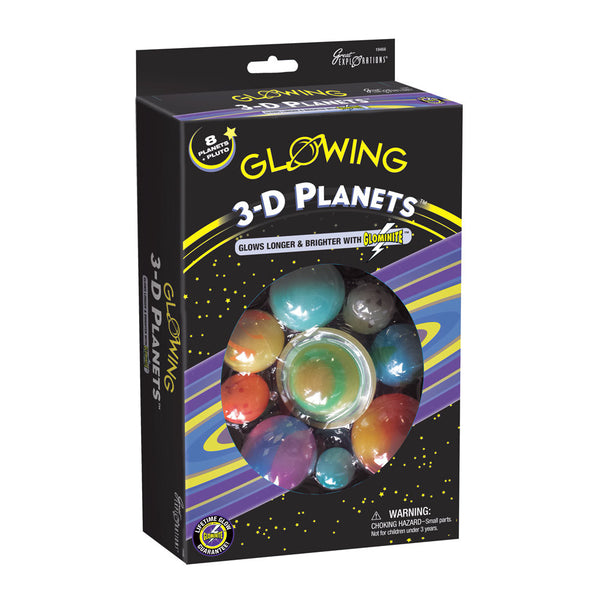 Glowing 3-D Planets Boxed Set - Brain Spice