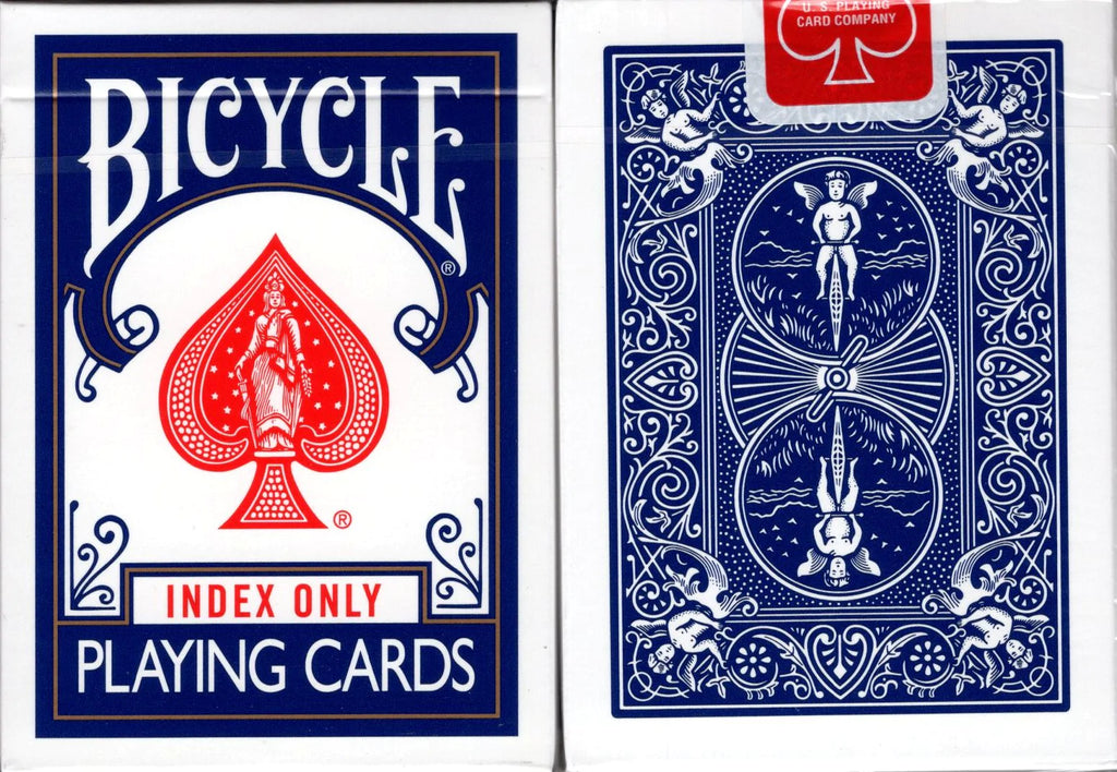 Playing Cards - Bicycle Index Only Edition - Blue - Brain Spice