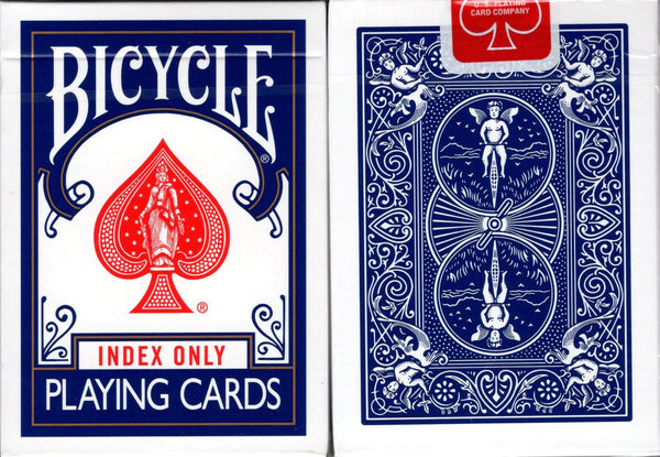 Playing Cards - Bicycle Index Only Edition - Blue - Brain Spice