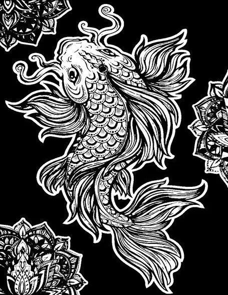 Koi Carp - Large Poster - Brain Spice