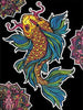 Koi Carp - Large Poster - Brain Spice
