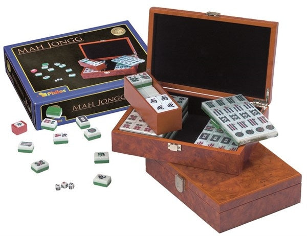 Mah Jongg with Wooden Box - Brain Spice
