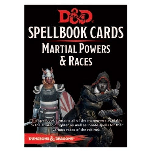 Martial Powers & Races Deck - D&D Spellbook Cards 2017 Edition (61 Cards)