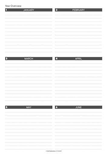 Month by Month Planning Book - Brain Spice