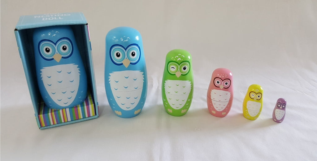 Owl Nesting Dolls 5pc - Brain Spice