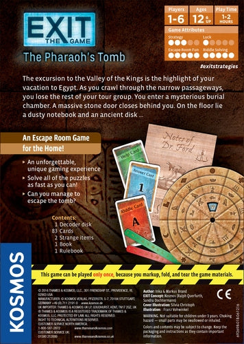 Exit The Game - The Pharaohs Tomb - Brain Spice