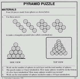 Pyramid Puzzle No1 4pc - Brain Spice
