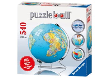 World Globe 3D PuzzleBall 540pc