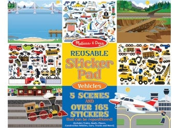 Reusable Sticker Pad - Vehicles - Brain Spice