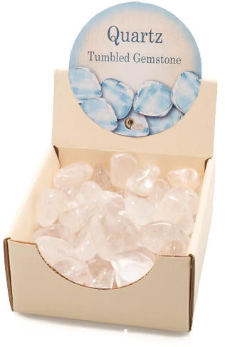 Rock Crystal Tumbled Stone - Brain Spice