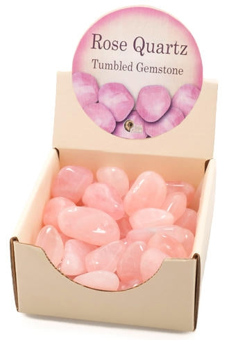 Rose Quartz Tumbled Stone - Brain Spice