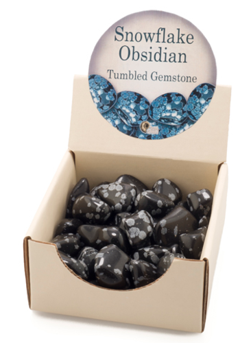 Snowflake Obsidian Tumbled Stone - Brain Spice