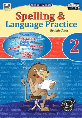 Spelling and Language Practice Book - Brain Spice