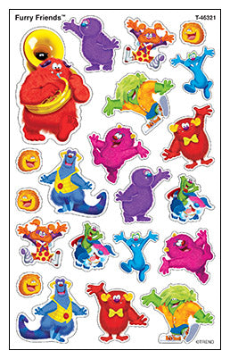 Furry Friends - SuperShapes Stickers Large - Brain Spice