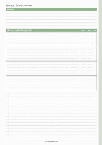 Teachers Weekly Planner - Brain Spice