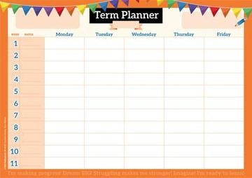 Term Planning Poster, Bright - Brain Spice