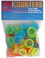 Coloured Transparent Counters 22mm - 100pc - Brain Spice