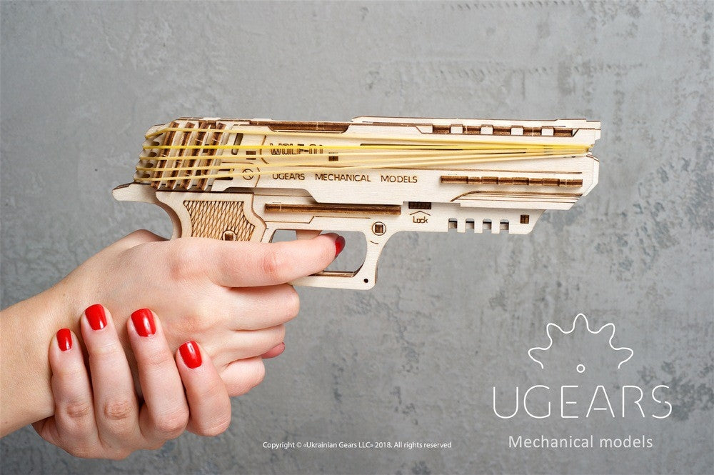 Wolf-01 Hand Gun - uGears - Brain Spice